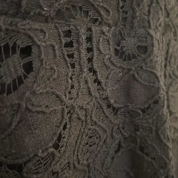 BB Dakota Black Lace Dress 👗 Fit & Flare Mini Sleeveless Cocktail Party Dress - Picture 7 of 15